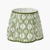 Mrs. Alice Olive Green Ikat Lampshade (30cm)< Lampshades