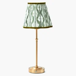 Mrs. Alice Olive Green Ikat Lampshade (18cm)< Lampshades