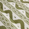 Mrs. Alice Olive Green Ikat Stripe Fabric< Serena Fresson Fabrics