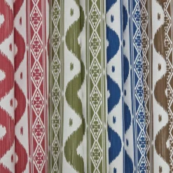 Mrs. Alice Olive Green Ikat Stripe Fabric< Serena Fresson Fabrics