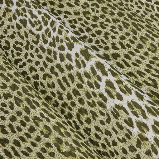 Mrs. Alice Olive Green Leopard Fabric< Serena Fresson Fabrics