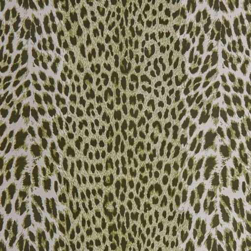 Mrs. Alice Olive Green Leopard Fabric< Serena Fresson Fabrics
