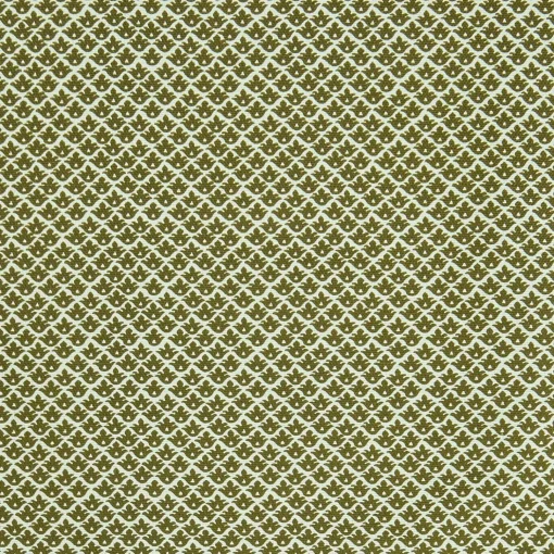 Mrs. Alice Olive Green Lotus Flower Fabric< Serena Fresson Fabrics