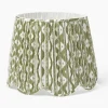 Mrs. Alice Olive Ikat Deep Scalloped Lampshade (40cm)< Lampshades