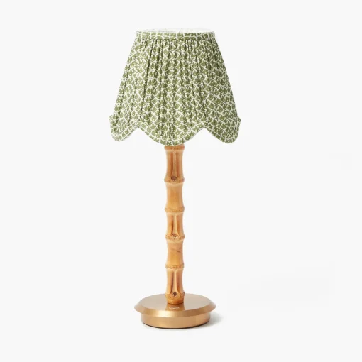 Mrs. Alice Olive Lotus Deep Scalloped Lampshade (18cm)< Lampshades