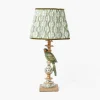 Mrs. Alice Olive Parrot Lamp with Olive Ikat Shade (30cm)< Corded Table Lamps | For Her