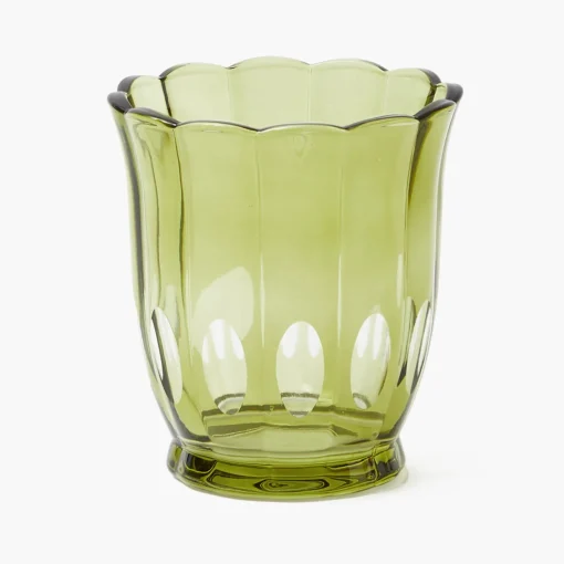 Mrs. Alice Olive Scalloped Water Glasses (Set of 6)< Glasses