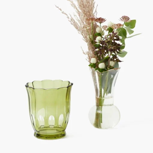 Mrs. Alice Olive Scalloped Water Glasses (Set of 6)< Glasses