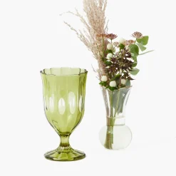 Mrs. Alice Olive Scalloped Wine Glasses (Set of 6)< Glasses