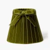 Mrs. Alice Olive Velvet Bow Lampshade (18cm)< Lampshades
