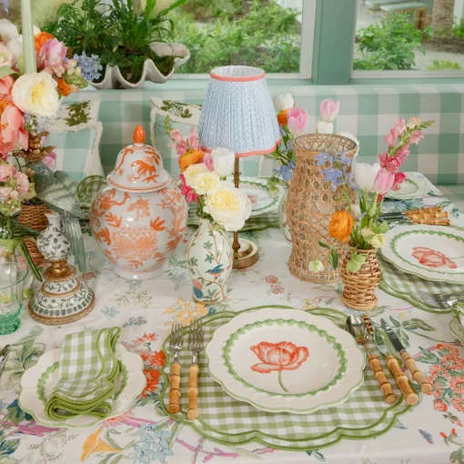 Mrs. Alice Orange Chinoiserie Ginger Jar< Year-round Decorations