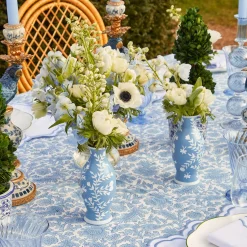 Mrs. Alice Pale Blue Hand Painted Tole Bud Vases (Set of 3)< Vases | Vases & Planters