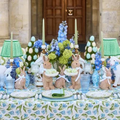 Mrs. Alice Pale Blue Hand Painted Tole Bud Vases (Set of 3)< Vases | Vases & Planters