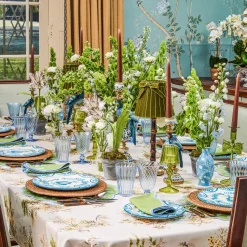 Mrs. Alice Pale Blue Hand Painted Tole Bud Vases (Set of 3)< Vases | Vases & Planters