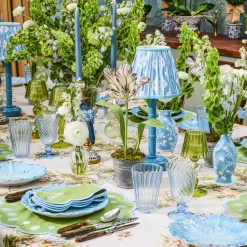 Mrs. Alice Pale Blue Hand Painted Tole Bud Vases (Set of 3)< Vases | Vases & Planters