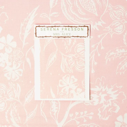 Mrs. Alice Palm Beach Pink Chelsea Square Fabric< Serena Fresson Fabrics
