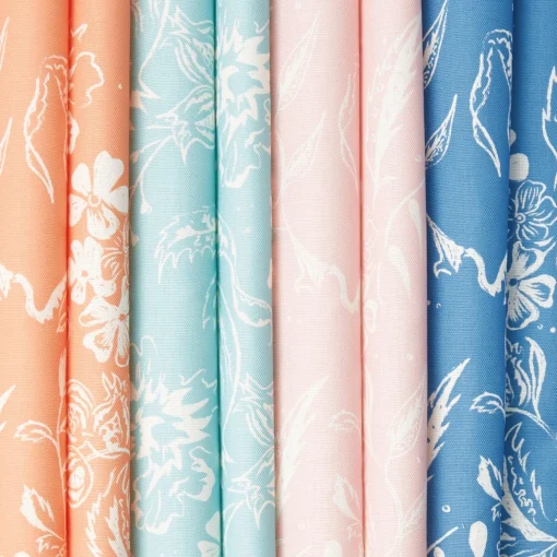 Mrs. Alice Palm Beach Pink Chelsea Square Fabric< Serena Fresson Fabrics