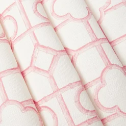 Mrs. Alice Palm Beach Pink Shaded Bamboo Fabric< Serena Fresson Fabrics