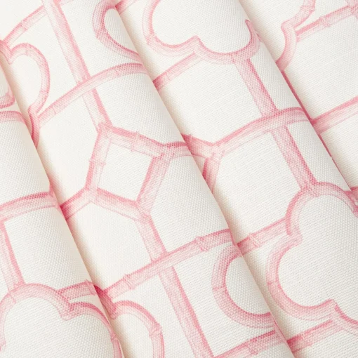 Mrs. Alice Palm Beach Pink Shaded Bamboo Fabric< Serena Fresson Fabrics