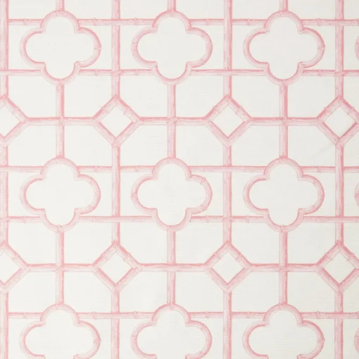 Mrs. Alice Palm Beach Pink Shaded Bamboo Fabric< Serena Fresson Fabrics