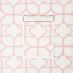 Mrs. Alice Palm Beach Pink Shaded Bamboo Fabric< Serena Fresson Fabrics