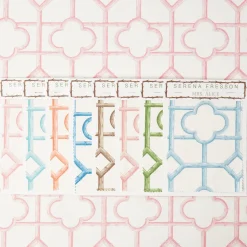 Mrs. Alice Palm Beach Pink Shaded Bamboo Fabric< Serena Fresson Fabrics