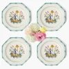 Mrs. Alice Patricia Blue Bamboo Starter Plates (Set of 4)< Summer Crockery | Starter Plates