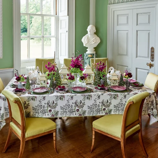 Mrs. Alice Peacock Garden Tablecloth< Tablecloths