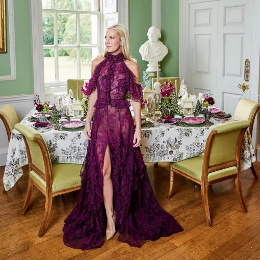 Mrs. Alice Peacock Garden Tablecloth< Tablecloths