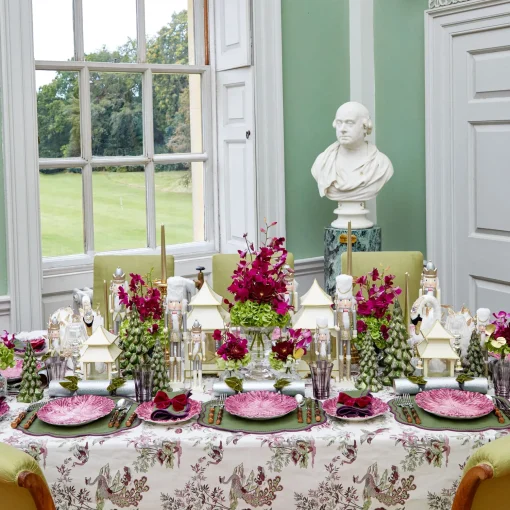 Mrs. Alice Peacock Garden Tablecloth< Tablecloths