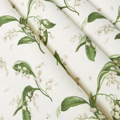 Mrs. Alice Pebble Lily of the Valley Fabric< Serena Fresson Fabrics