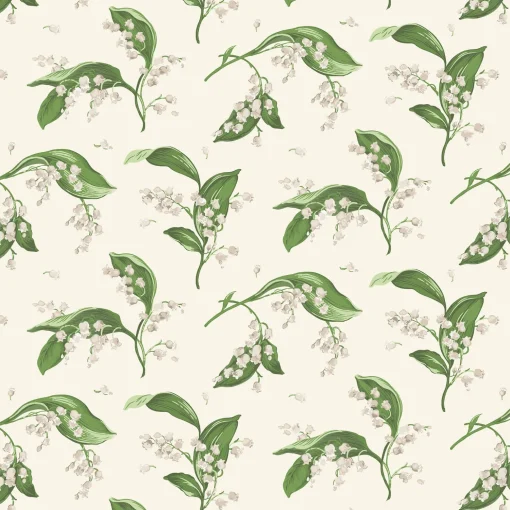 Mrs. Alice Pebble Lily of the Valley Wallpaper< Serena Fresson Wallpapers
