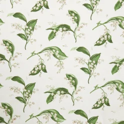 Mrs. Alice Pebble Lily of the Valley Fabric< Serena Fresson Fabrics
