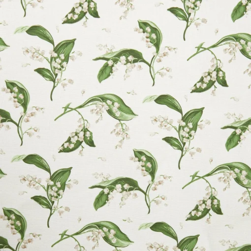 Mrs. Alice Pebble Lily of the Valley Fabric< Serena Fresson Fabrics