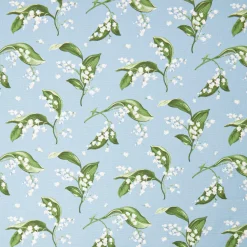 Mrs. Alice Pebble Lily of the Valley Fabric< Serena Fresson Fabrics