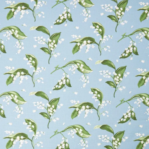 Mrs. Alice Pebble Lily of the Valley Fabric< Serena Fresson Fabrics