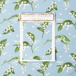 Mrs. Alice Pebble Lily of the Valley Fabric< Serena Fresson Fabrics