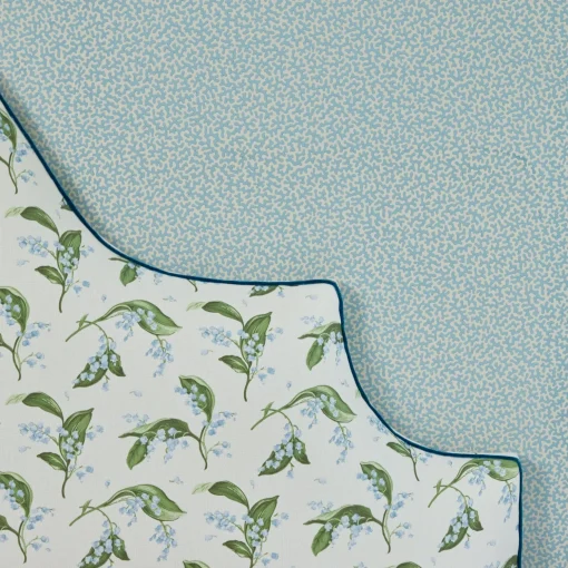Mrs. Alice Pebble Lily of the Valley Fabric< Serena Fresson Fabrics