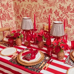 Mrs. Alice Personalisable Berry Red Velvet Bow< Napkin Rings & Bows | Mrs. Alice Monogram
