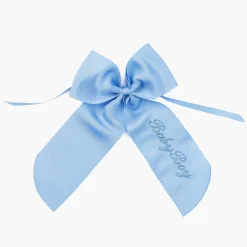 Mrs. Alice Personalisable Blue Grosgrain Bow< Napkin Rings & Bows | Mrs. Alice Monogram