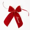 Mrs. Alice Personalisable Burnt Orange Bow< Napkin Rings & Bows | Mrs. Alice Monogram