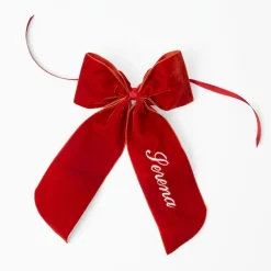 Mrs. Alice Personalisable Burnt Orange Bow< Napkin Rings & Bows | Mrs. Alice Monogram