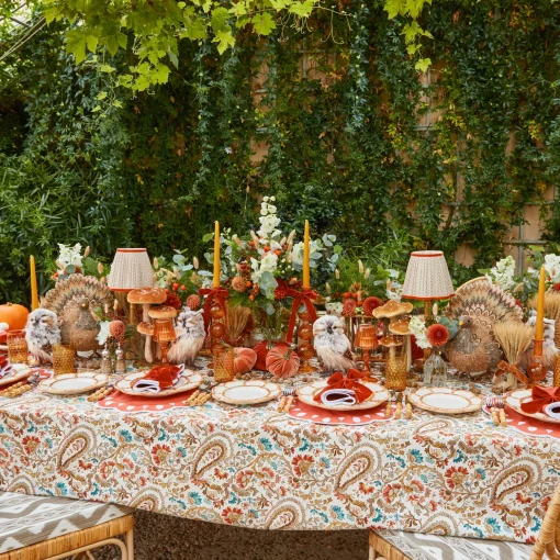 Mrs. Alice Personalisable Burnt Orange Bow< Napkin Rings & Bows | Mrs. Alice Monogram