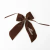 Mrs. Alice Personalisable Chocolate Bow< Napkin Rings & Bows | Mrs. Alice Monogram