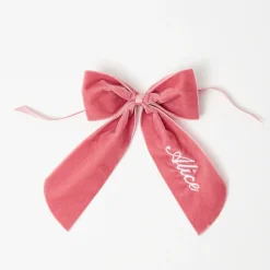 Mrs. Alice Personalisable Dusty Pink Bow< Napkin Rings & Bows | Mrs. Alice Monogram