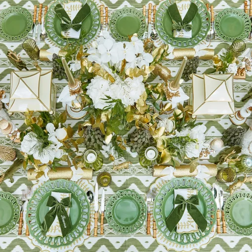 Mrs. Alice Personalisable Forest Green Bow< Napkin Rings & Bows | Mrs. Alice Monogram