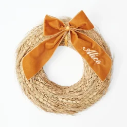 Mrs. Alice Personalisable Mustard Bow< Napkin Rings & Bows | Mrs. Alice Monogram