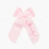 Mrs. Alice Personalisable Pink Grosgrain Bow< Napkin Rings & Bows | Mrs. Alice Monogram