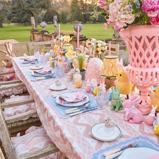 Mrs. Alice Personalisable Pink Grosgrain Bow< Napkin Rings & Bows | Mrs. Alice Monogram