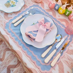 Mrs. Alice Personalisable Pink Grosgrain Bow< Napkin Rings & Bows | Mrs. Alice Monogram